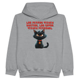 Sudadera con capucha júnior estampado de gato "Personal Felino" Michilandia | La tienda online de los fans de gatos