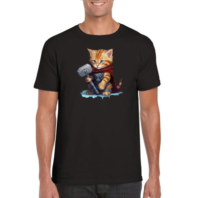 Camiseta unisex estampado de gato 