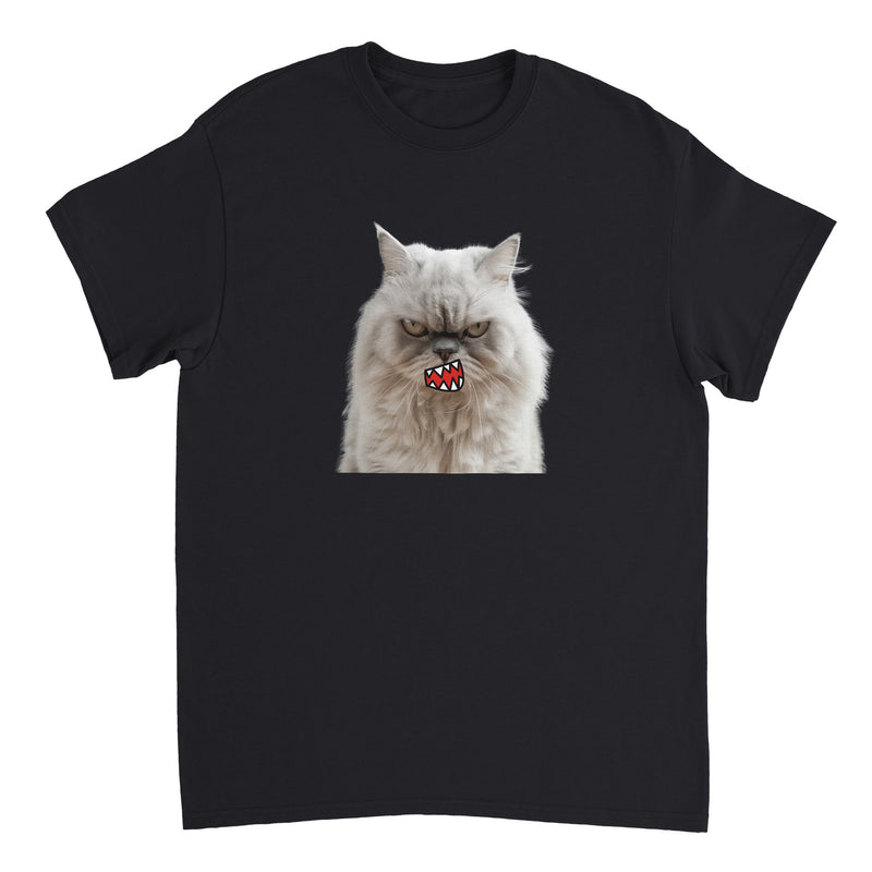 Camiseta Unisex Estampado de Gato "Miau de Rabia" Michilandia