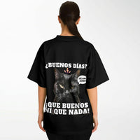 Camiseta de fútbol unisex estampado de gato "Amanecer Hostil" Subliminator