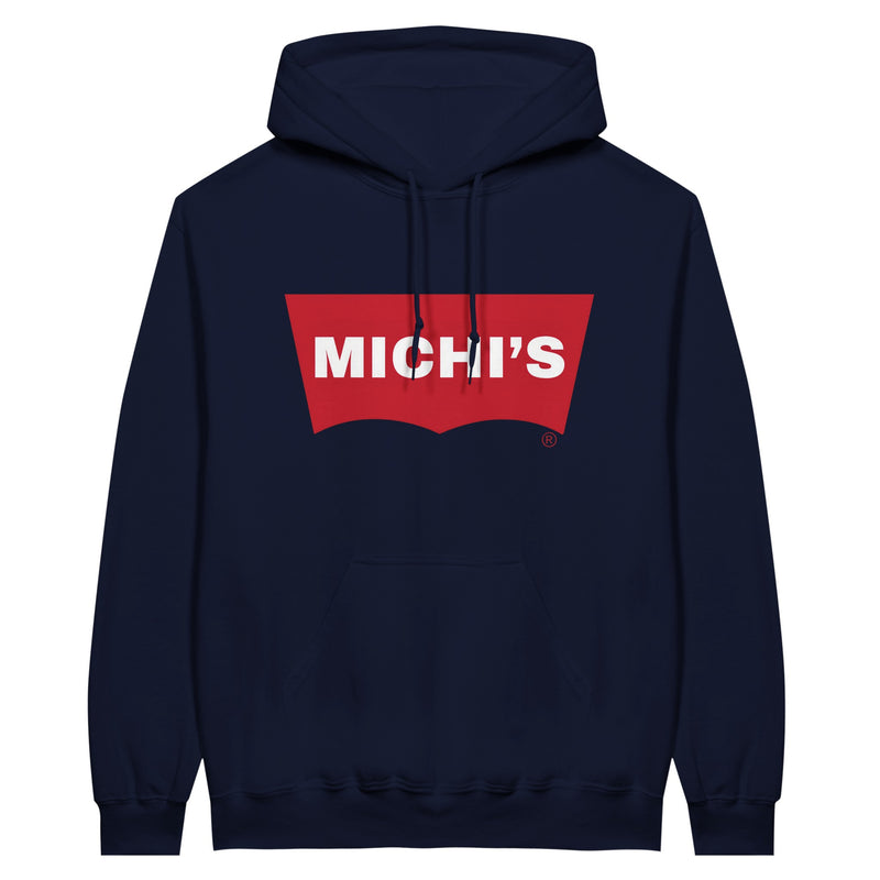 Sudadera con Capucha Unisex Estampado de Gato "Michi's Denim" Michilandia | La tienda online de los fans de gatos