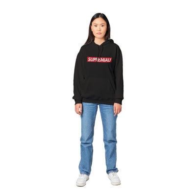 Sudadera con Capucha Unisex Estampado "Supremiau" Michilandia | La tienda online de los fans de gatos