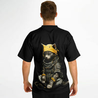 Camiseta de fútbol unisex estampado de gato "Michi Recon" Subliminator