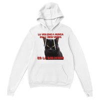 Sudadera con Capucha Unisex Estampado de Gato "Solución Felina" Michilandia | La tienda online de los fans de gatos