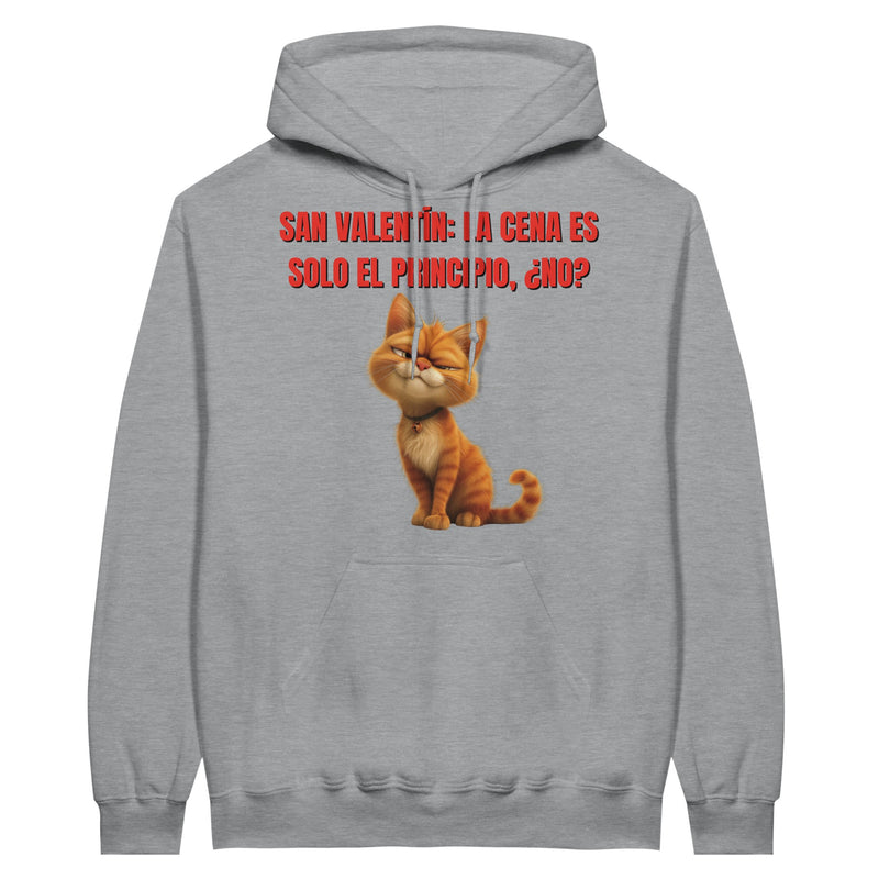 Sudadera con Capucha Unisex Estampado de Gato "San Valentín Gatuno" Michilandia | La tienda online de los fans de gatos