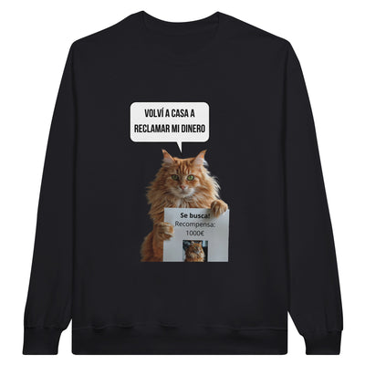 Sudadera Unisex Estampado de Gato 