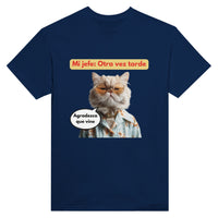 Camiseta Unisex Estampado de Gato "Agradecido Miau" Michilandia