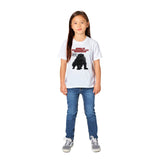 Camiseta Junior Unisex Estampado de Gato "Curiosidad Superada" Michilandia | La tienda online de los fans de gatos