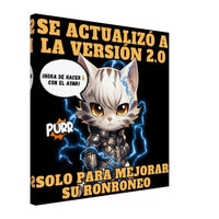 Lienzo de Gato "Cyborg Kitty" Michilandia | La tienda online de los amantes de gatos