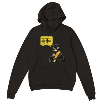 Sudadera con Capucha Unisex Estampado de Gato 