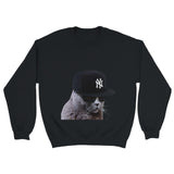 Sudadera Unisex Estampado de Gato "El Swag" Michilandia | La tienda online de los fans de gatos