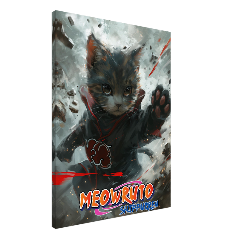 Lienzo de gato "Garras de Akatsuki" Michilandia | La tienda online de los fans de gatos