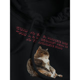 Sudadera con Capucha Unisex Estampado de Gato "Miau de Culpa" Michilandia | La tienda online de los fans de gatos