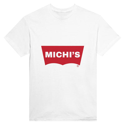 Camiseta Unisex Estampado de Gato "Michi's Denim" Michilandia | La tienda online de los fans de gatos