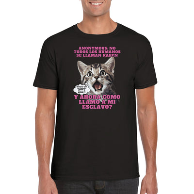 Camiseta unisex estampado de gato 