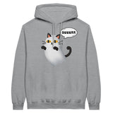 Sudadera con Capucha Unisex Estampado de Gato "Fantasma Miaurador" Michilandia | La tienda online de los fans de gatos