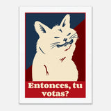 Lienzo de gato "Miau de Votante" Michilandia