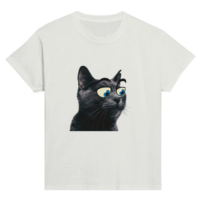 Camiseta Junior Unisex Estampado de Gato 