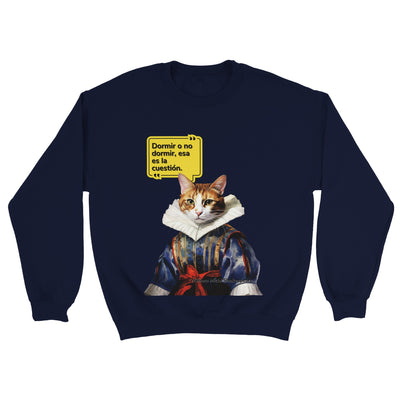 Sudadera unisex estampado de gato "William Michi Shakespeare" Michilandia | La tienda online de los amantes de gatos