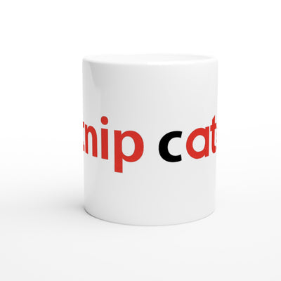 Taza Blanca con Impresión "Catnip Delight" Michilandia | La tienda online de los fans de gatos