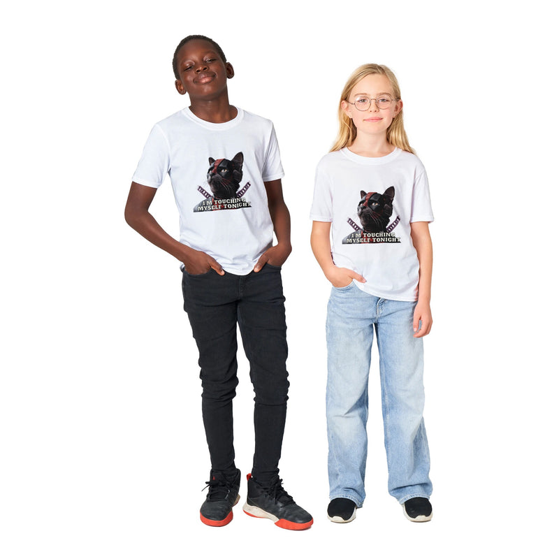 Camiseta Junior Unisex Estampado de Gato "MiauPool" Michilandia