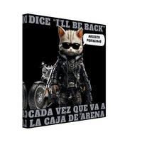 Lienzo de gato "I'll Be Back" Michilandia | La tienda online de los amantes de gatos