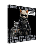 Lienzo de gato "I'll Be Back" Michilandia | La tienda online de los amantes de gatos