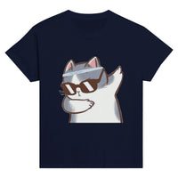 Camiseta Junior Unisex Estampado de Gato "Miau Dabber" Michilandia | La tienda online de los fans de gatos