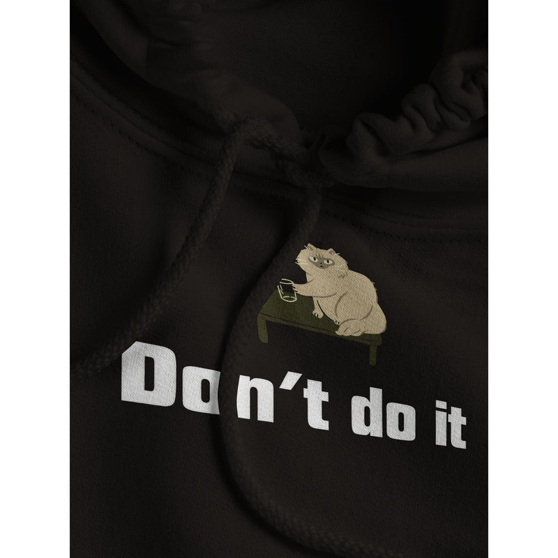 Sudadera con Capucha Unisex Estampado de Gato "Don't do it" Michilandia | La tienda online de los fans de gatos