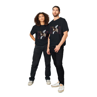 Camiseta Unisex Estampado de Gato "Ángel de Pelaje" Michilandia | La tienda online de los fans de gatos