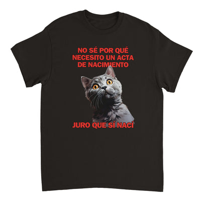 Camiseta Unisex Estampado de Gato 