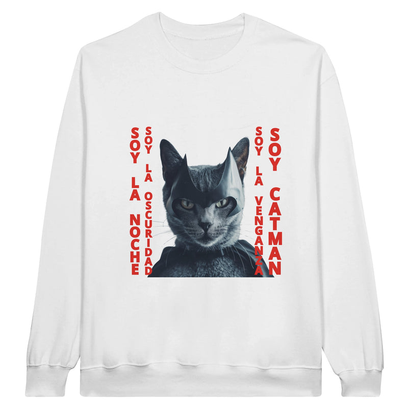 Sudadera Unisex Estampado de Gato "El Caballero Gatuno" Michilandia