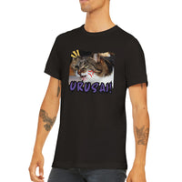Camiseta unisex estampado de gato "Urusai!"