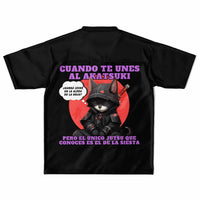 Camiseta de fútbol unisex estampado de gato "Siesta No Jutsu" Subliminator