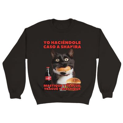 Sudadera Unisex Estampado de Gato 