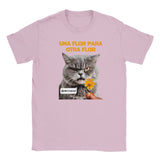 Camiseta Junior Unisex Estampado de Gato "Antojos Felinos" Michilandia | La tienda online de los fans de gatos