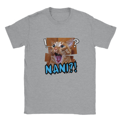 Camiseta unisex estampado de gato "Nani Meow!" Michilandia | La tienda online de los amantes de gatos