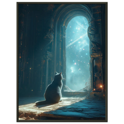 Póster Semibrillante de Gato 