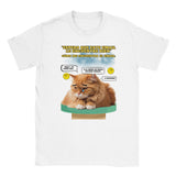 Camiseta unisex estampado de gato "Melancolía Digital" Michilandia | La tienda online de los amantes de gatos