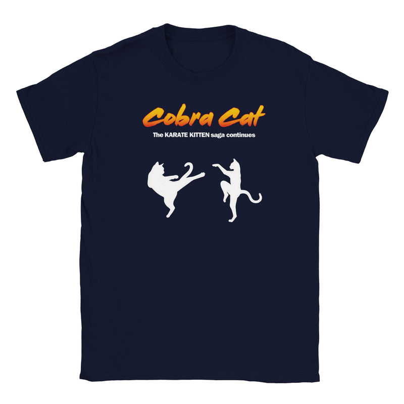 Camiseta Junior Unisex Estampado de Gato "Cobra Cat: La Saga Continúa" Michilandia | La tienda online de los fans de gatos