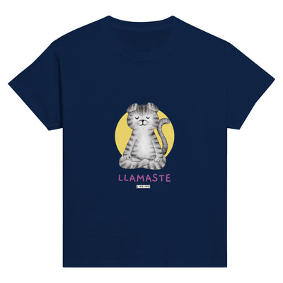 Camiseta Junior Unisex Estampado de Gato "Zen Felino" Michilandia