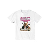 Camiseta Junior Unisex Estampado de Gato "Don Miau" Michilandia | La tienda online de los fans de gatos