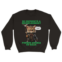 Sudadera unisex estampado de gato 