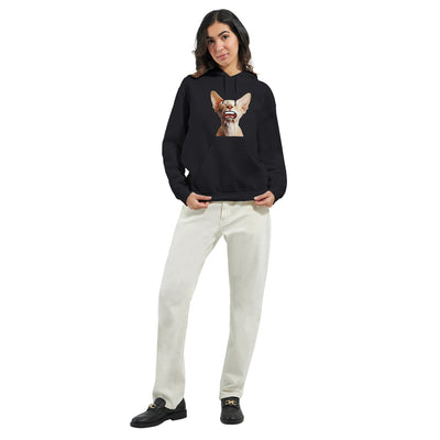 Sudadera con Capucha Unisex Estampado de Gato "Sphynx Somnoliento" Michilandia