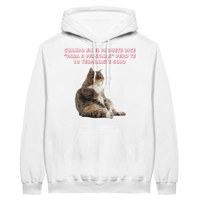 Sudadera con Capucha Unisex Estampado de Gato "Miau de Culpa" Michilandia | La tienda online de los fans de gatos