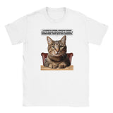 Camiseta Junior Unisex Estampado de Gato "Confesión Incomoda" Michilandia | La tienda online de los fans de gatos