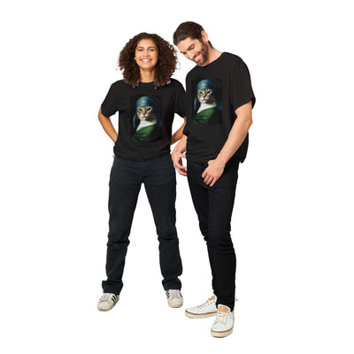 Camiseta Unisex Estampado de Gato "Retrato Renacentista" Michilandia | La tienda online de los fans de gatos