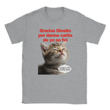 Camiseta unisex estampado de gato "Mirada Culpable" Michilandia | La tienda online de los fans de gatos