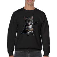 Sudadera unisex estampado de gato "Dynamic Dark Knight" Gelato