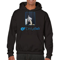 Sudadera con Capucha Unisex Estampado de Gato 